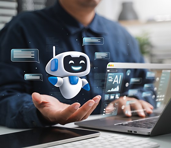 An AI agent answering and routing calls with context